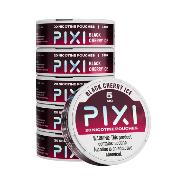 PIXI　ブラックチェリーアイス味　20パウチ入り　5%　5箱セット